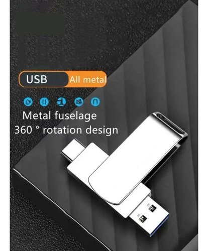 2025 Pen Drive Usb À Prova D'água Tipo Ca 2 Em 1 De 1 Tb