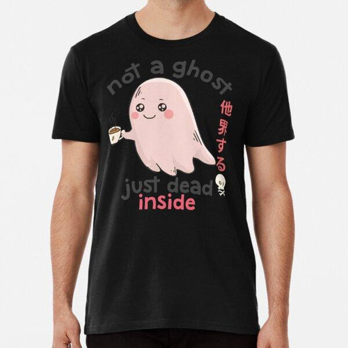 Remera Cute Coffee Ghost Dead Inside Pastel Goth Creepy Kawa