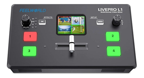 Mesa De Corte Mixer Vídeo Feelworld Livepro L1 V1 Com Cooler