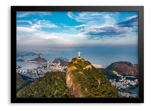 Quadro Decorativo Sala Cristo Rio De Janeiro A5 15 X 20 Cm