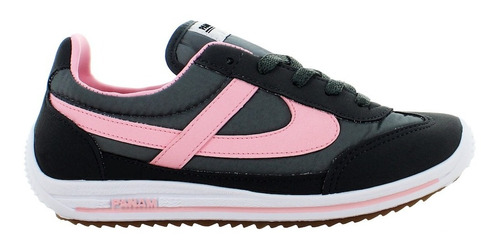 Panam Tenis Casual Rosa/gris Oxford/blanco Para Mujer 78225