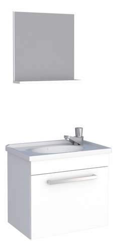Mueble Para Baño Kit En Madera Agata Blanco 102435