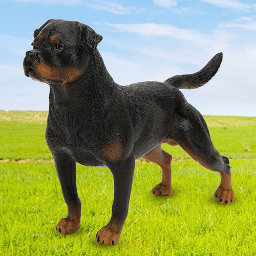 Modelo De Simulación De Juguete Rottweiler Adornos Decoració