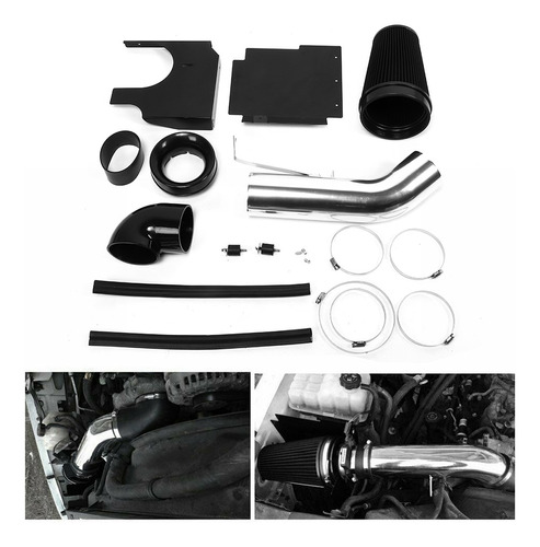 Kit De Sistema De Aire Frío Intake Heat Shield De 4 Pulgadas