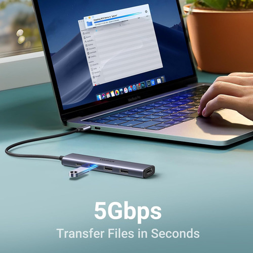 Ugreen Revodok Usb-c Hub 5 En 1 Adaptador 4k Hdmi 100w Pd