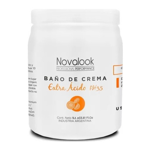 Baño De Crema Extra Acido 1 L Novalook Post Tecnico Mascara