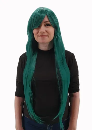 Dark green on sale cosplay wig