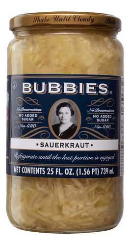 Bubbies Chucrut, 25 Onzas Liquidas (paquete De 2)