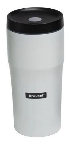 comprar Vaso Termico Acero Inoxidable Broksol 480 Ml Frio Calor Color Blanco Liso