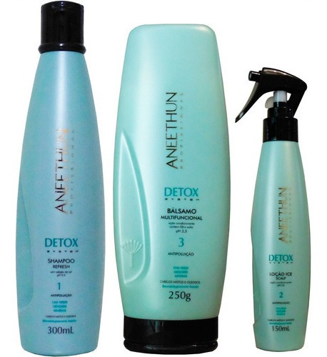 Kit Aneethun Detox Sh.300ml Bálsamo 250ml E Loção 150ml