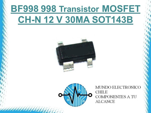 2 X Bf998 998 Transistor Mosfet Ch-n 12 V 30ma Sot143b