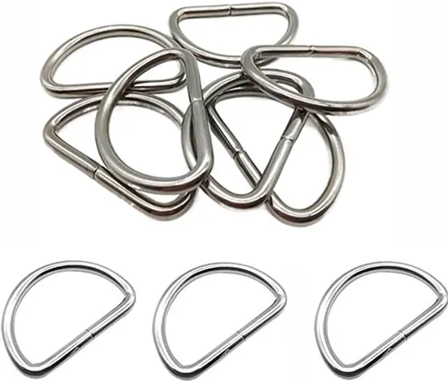 10pack De Media Luna Media Argolla Hebilla De Metal 25mm