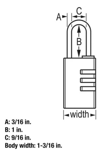 Candado De Metal Master Lock 1.13/16 PLG 630dastmx