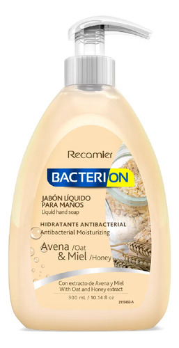 Jabon Avena Y Miel Bacterion 300ml