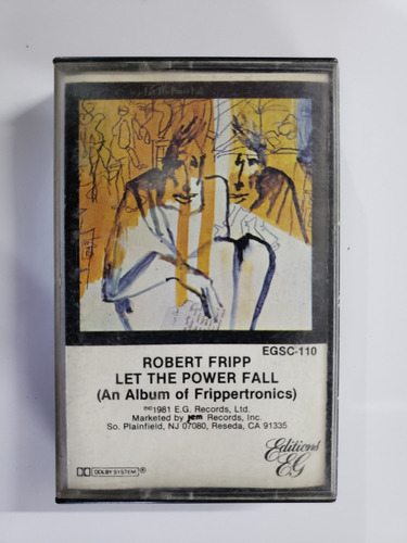 Robert Fripp Let The Power Fall Cassette De Usa Casi Nuevo