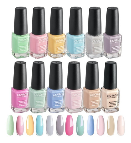 Imagen 2 de 5 de Esmaltes Tradicional De Uñas X 12 - Esmalte Comun Sin Tacc C