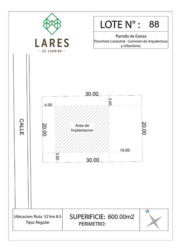 Imagen 2 de 7 de Venta - Lote En Lares De Canning