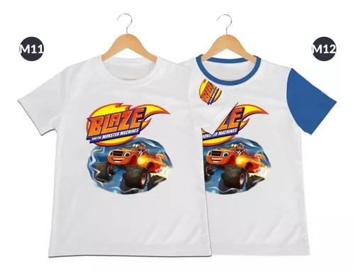  DJYLBV Camiseta de manga corta para niños Blaze Car para niños  de 5 a 12 años, azul (963-blue) : Ropa, Zapatos y Joyería