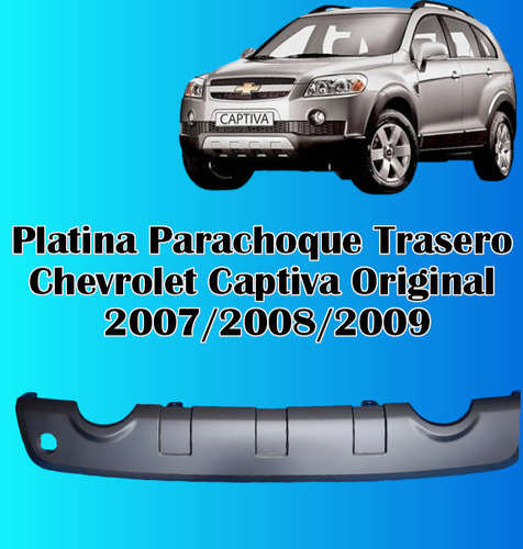Platina Parachoque Trasero Chevrolet Captiva Original 