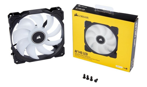 Imagen 2 de 8 de Fan Cooler Corsair Air Af140 Led (2018) 140mm White Fan 12v