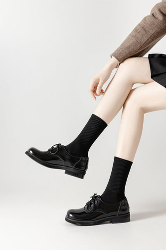 Calcetines Finos De Algodón For Mujer, 5 Pares
