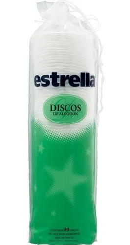 Estrella Discos De Algodón Desmaquillantes X 80 Dis X20 Pack