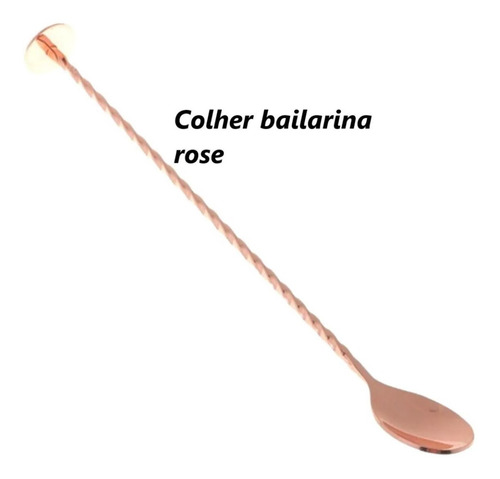 Imagem 5 de 8 de Kit Caipirinha Barman Coqueteleira Inox Rose Cobre 750 Ml