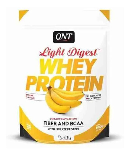 Proteina Whey Light Digest Banana - Qnt (500 Grs)