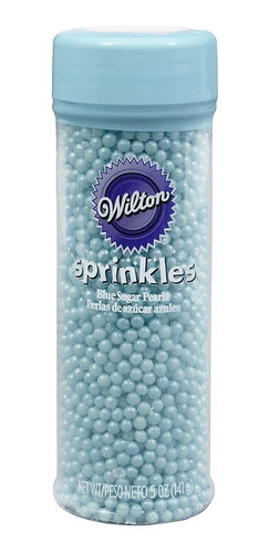 Perlas Sprinkles Comestibles Wilton 141gr Celestes Original