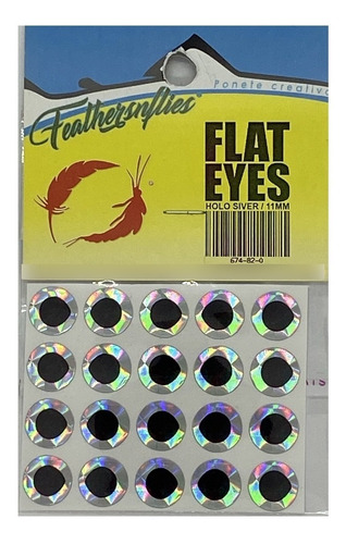 Material De Atado De Moscas Ojos Flat Eyes /11mm.