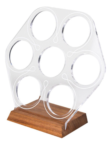 7 Agujeros Coffee Powder Bowl Storage Rack Coffee Utensil