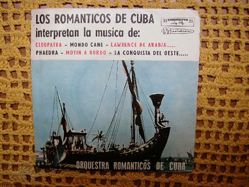 Los Romanticos De Cuba Van Al Cine Vol 2 Ep Vinilo Con Tapa