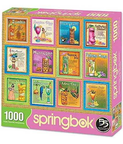 Springboks - Puzzle De 1000 Piezas Para Fiesta De Cóctel, Fa