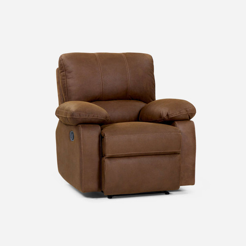 Set Sofá Reclinable 3 Cuerpos + 2 Bergere Archie Tela Café