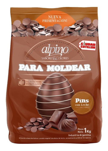 Chocolate Alpino Modelar Pins X 1 Kg - Ciudad Cotillón Z
