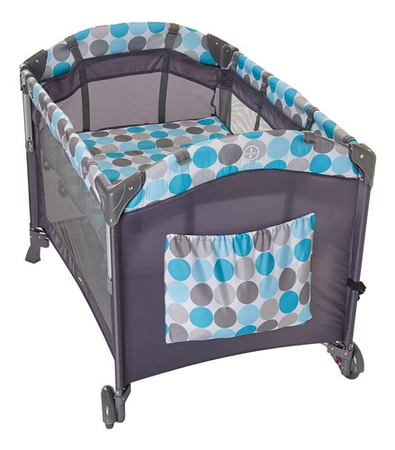 Prinsel Gris Baby Colecho Corral Cuna Para Bebé Mosquitero
