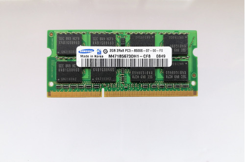 Memoria Ram 2gb Samsung Pc3-8500 M471b5673dh1-cf8 Laptop