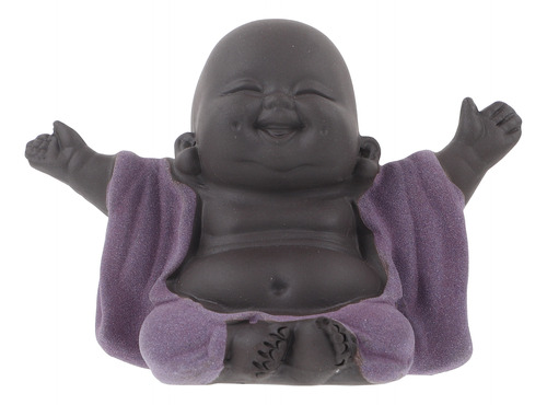 Figura Pequeña De Buda Purple Sands Para Decoración De Escri