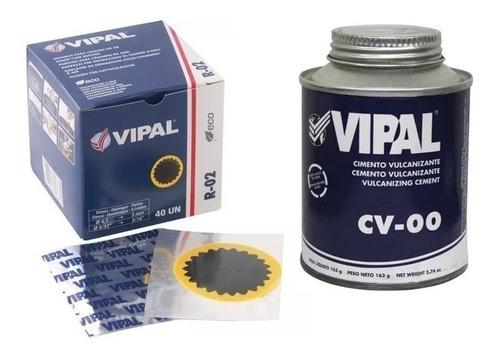 Remendo A Frio R-02 50 Mm + Cola Cimento Vulk - Branca Cv-00