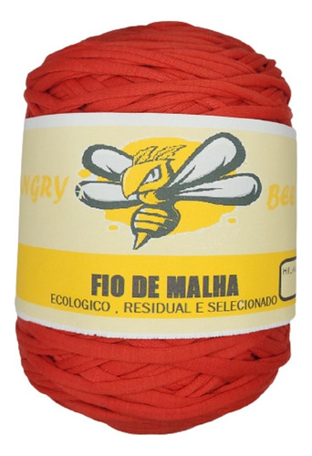 Fio De Malha Residual 1kg Artesanato Croche Trico Tear Cores Cor Strawberry