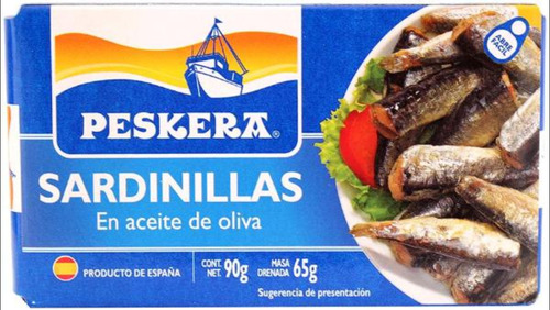 3 Pzs Peskera Sardinilla En Aceite De Oliva 90gr