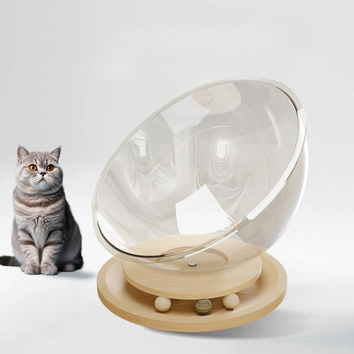 Cama Para Gatos Space Capsule, Juguete Para Madera Maciza L
