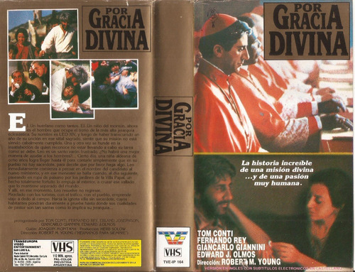 Por Gracia Divina Vhs Tom Conti Fernando Rey Giancarlo Giann