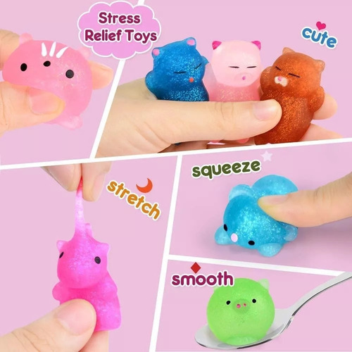 Fidget Spinner Para Kit 50 Pcs Mini Mochi Squeeze Toy