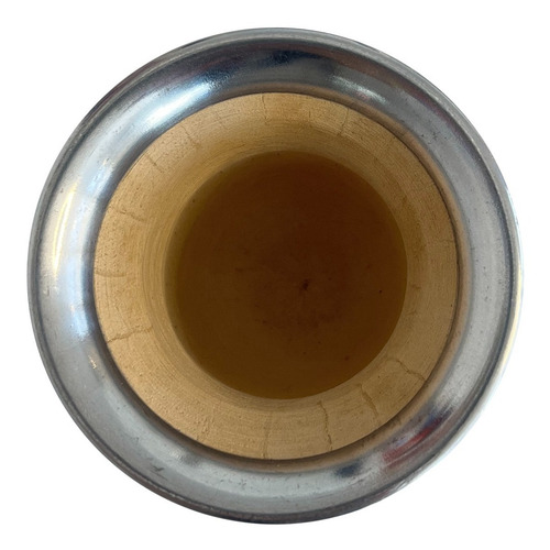Imagen 4 de 5 de Mate De Cuero Con Posa Mate Taragüi Marrón Claro