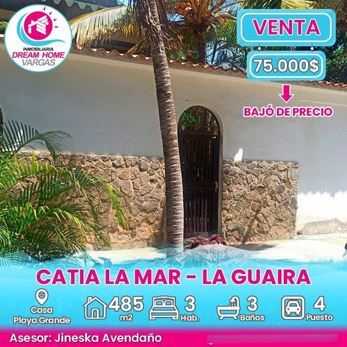 Casa En Venta Playa  Grande, Catia La Mar  La Guaira                                                                                                               