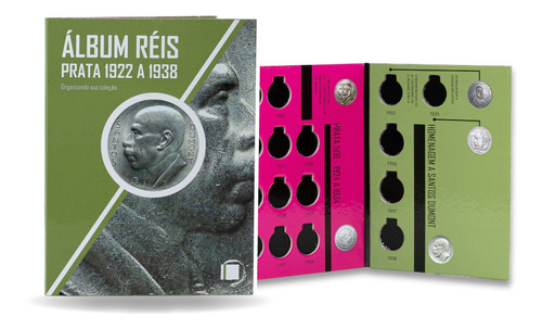 6 Álbuns Moedas 1854 A 2035 + Álbum De Prata 1922 A 1938