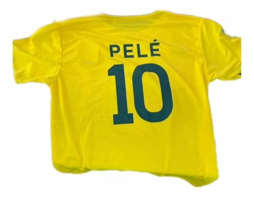 Camiseta De Futbol Brasil Pele 10