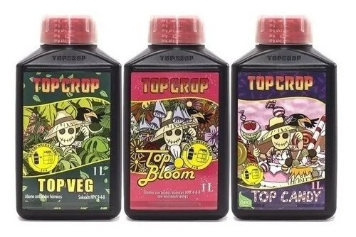 Tripack Top Crop De 1l Top Candy,topveg,topbloom