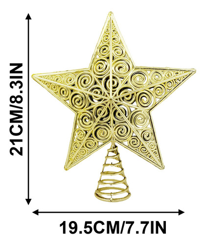 O Christmas Pentagrama Navideño De Plástico Galvanizado T 40